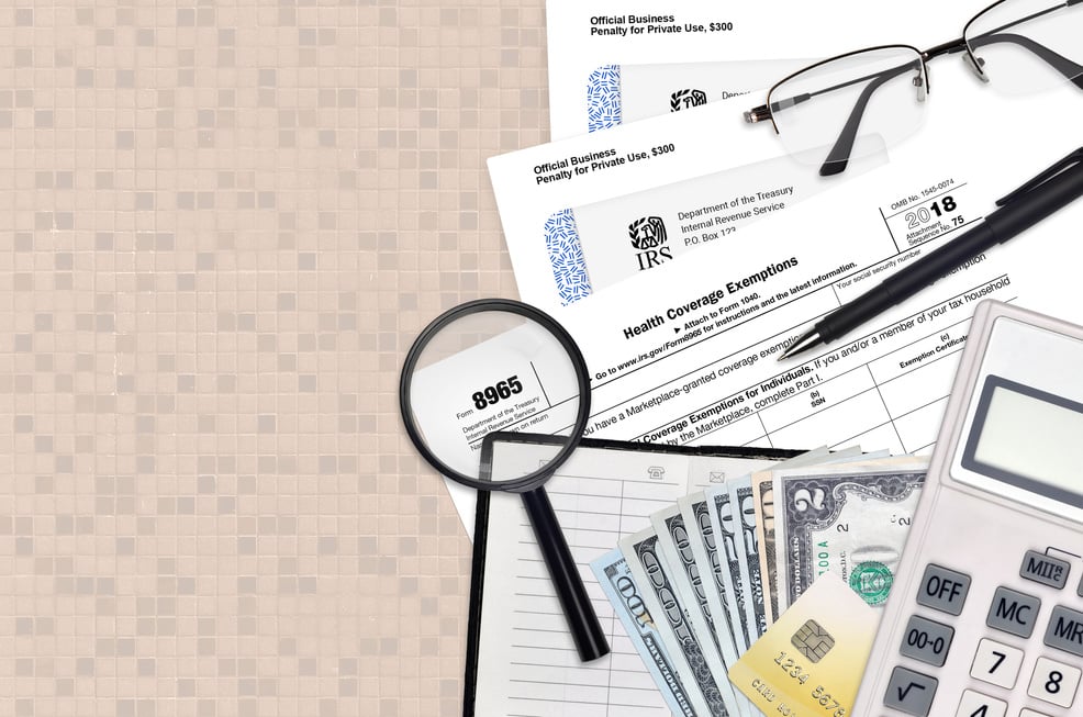 IRS Form 8965 Health Coverage Exemptions 